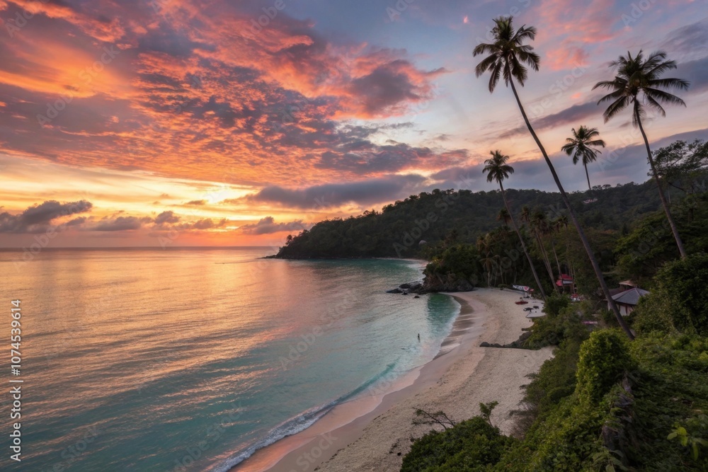 Beautiful Sunset On The Ocean Beautiful Sunset On The Ocean