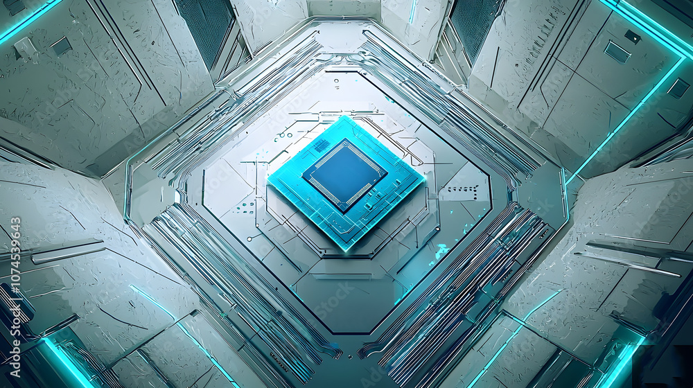 Fototapeta premium Futuristic digital technology concept design