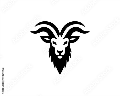 Wallpaper Mural Silhouette Goat Logo Design Icon Symbol Vector Template. Black Goat Head Logo Vector Illustration  Torontodigital.ca