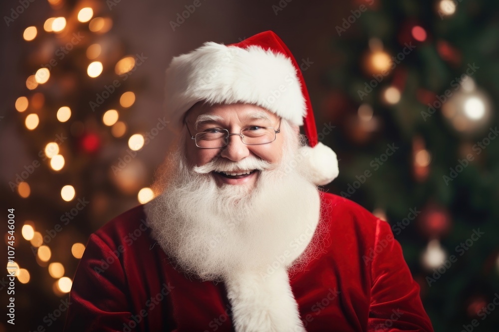 Christmas smiling adult tree. Christmas smiling adult tree.