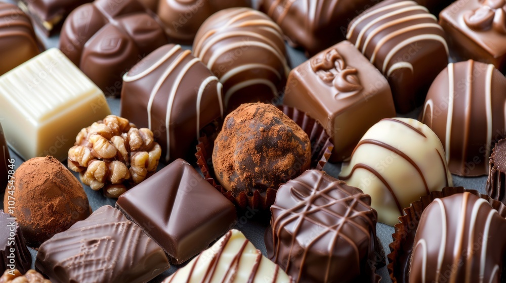 Variety chocolate pralines Variety chocolate pralines
