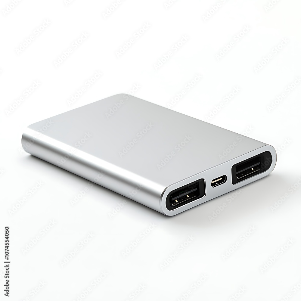 Backup charger isolated on a with a white background Backup charger isolated on a with a white background