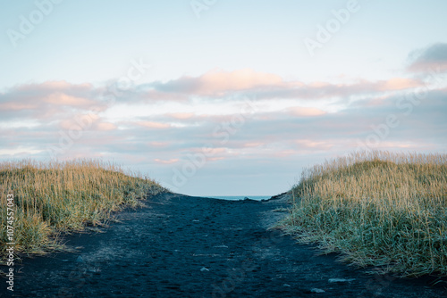 black sand  photo