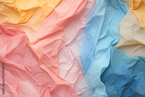 Wallpaper Mural Fondo de papel de colores arrugados. Torontodigital.ca