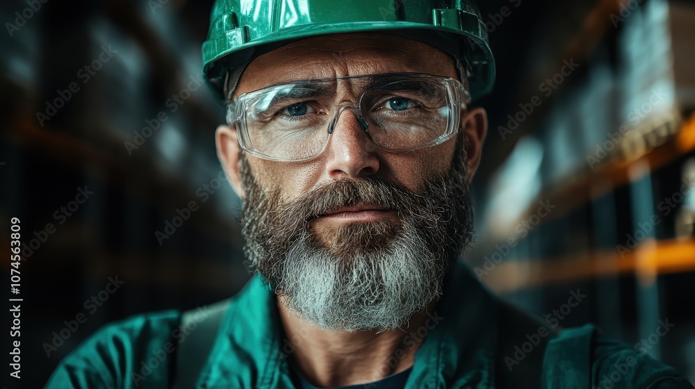 A man wearing safety gear stands in an industrial storage facility, conveying a sense of preparedness and professionalism amid stacks of warehouse materials. A man wearing safety gear stands in an industrial storage facility, conveying a sense of preparedness and professionalism amid stacks of warehouse materials.