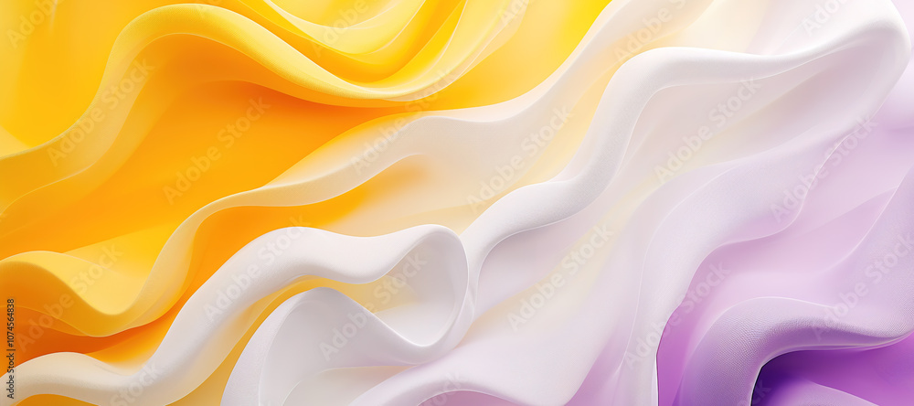 Fototapeta premium colorful glowing wave background, purple, yellow 20