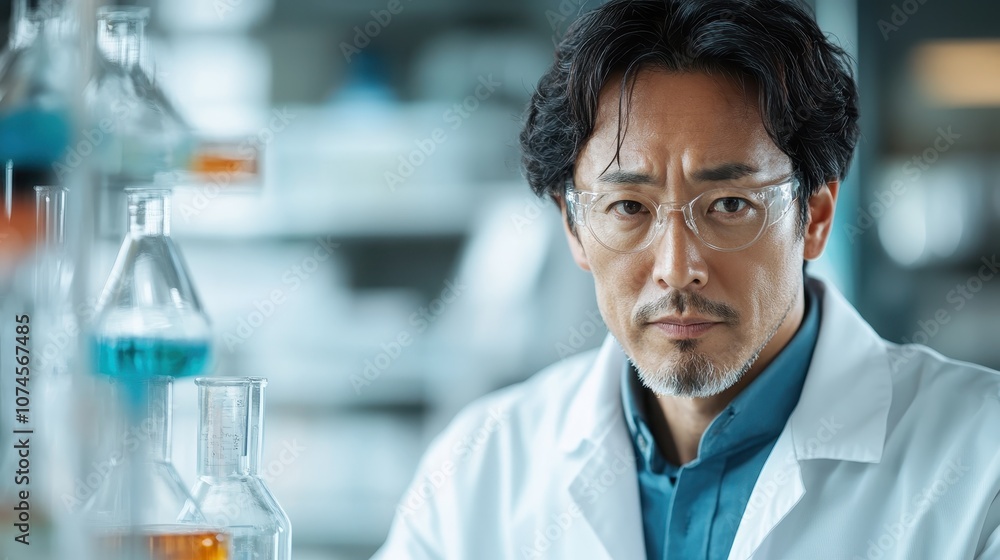 A scientist wearing a white coat and safety glasses closely examines samples in a laboratory setting, epitomizing the pursuit of scientific excellence and accuracy. A scientist wearing a white coat and safety glasses closely examines samples in a laboratory setting, epitomizing the pursuit of scientific excellence and accuracy.