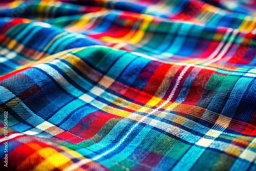 Vibrant Plaid Watercolor Patterns Captured with Tilt-Shift Photography for Unique Artistic Decor and Design Inspiration