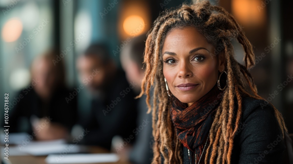 A stylish woman with dreadlocks and an engaging expression sits in an urban setting with blurred background, emphasizing her confidence and modern style. A stylish woman with dreadlocks and an engaging expression sits in an urban setting with blurred background, emphasizing her confidence and modern style.