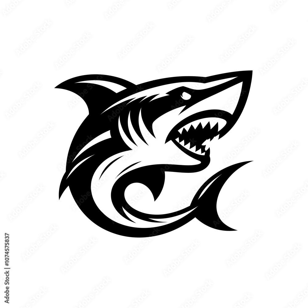 Naklejka premium shark logo