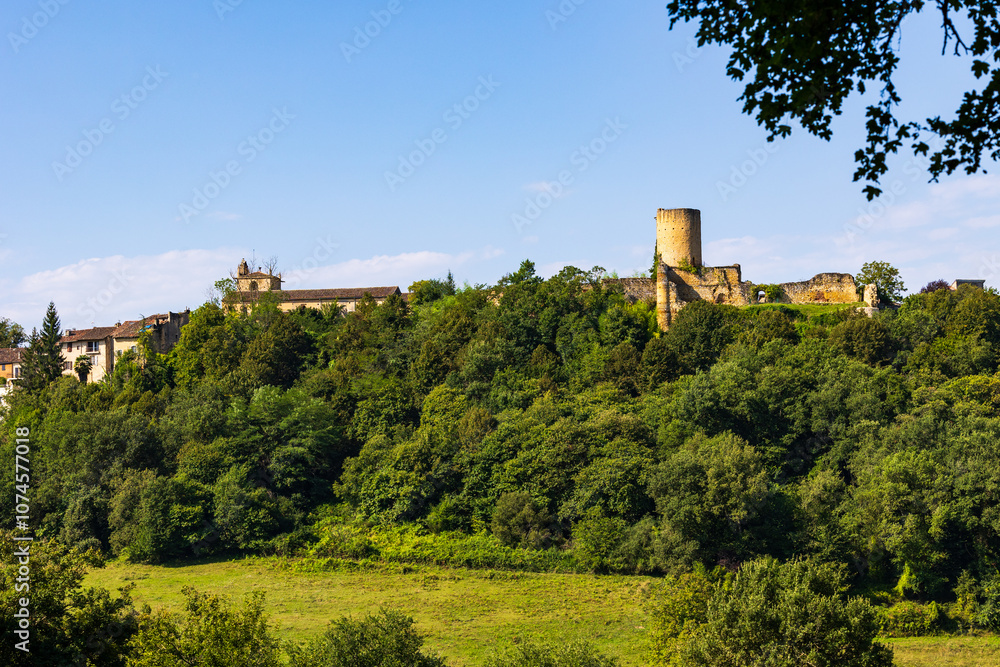 Medieval Village of Aurignac, Dominated by its Castle Medieval Village of Aurignac, Dominated by its Castle