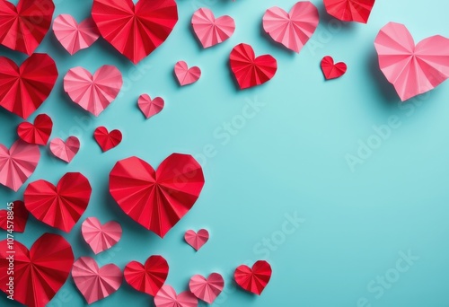 pink and white hearts