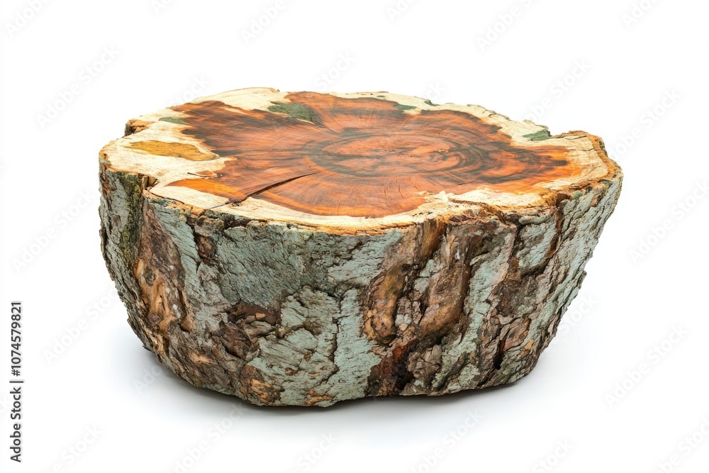 A piece of wood sits atop a table, simple and rustic A piece of wood sits atop a table, simple and rustic