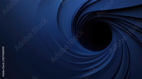 Spiral design on dark blue background
