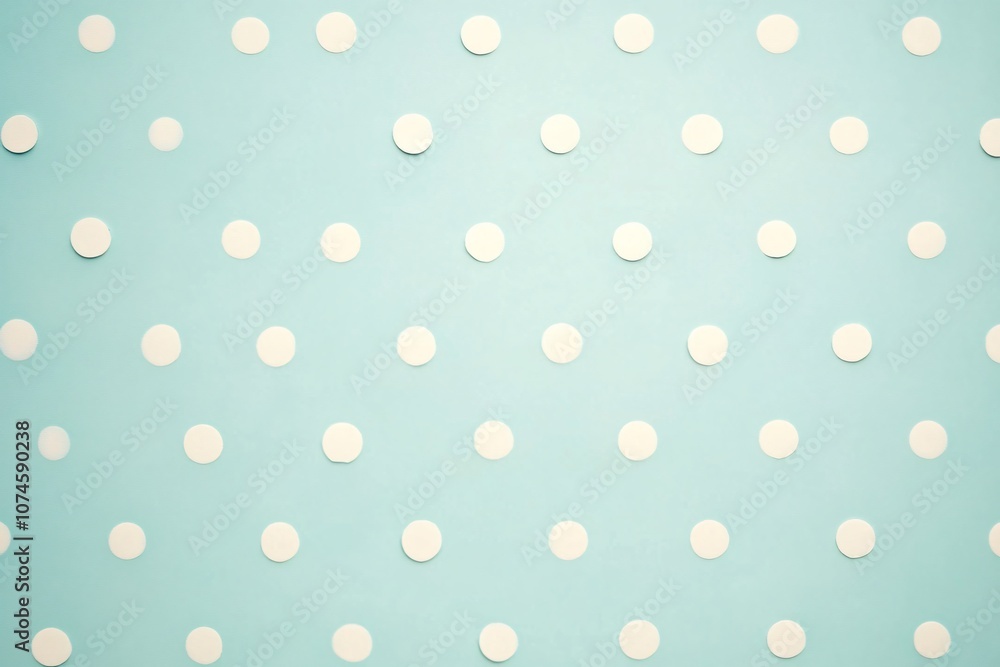 Abstract Minimalist White Dots Pattern on Blue Background Abstract Minimalist White Dots Pattern on Blue Background