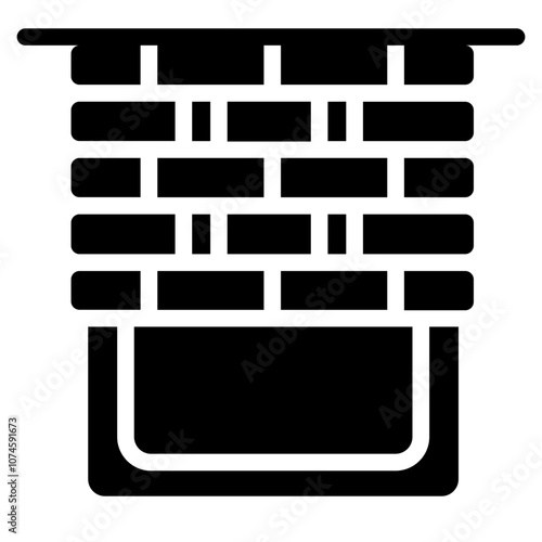 Bamboo blinds Solid Icon