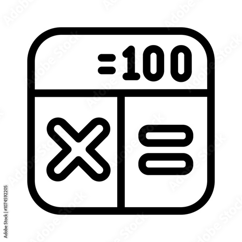 Calculator Line Icon