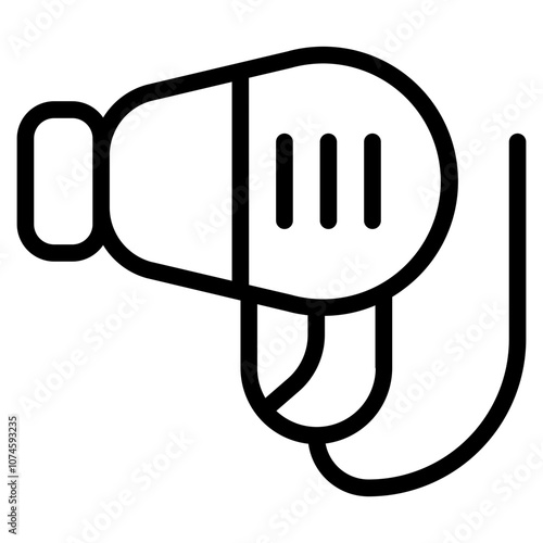 Hairdryer Line Icon