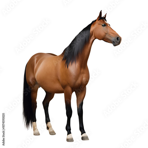 horse isolated on white background