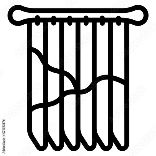 Photo blinds Line Icon