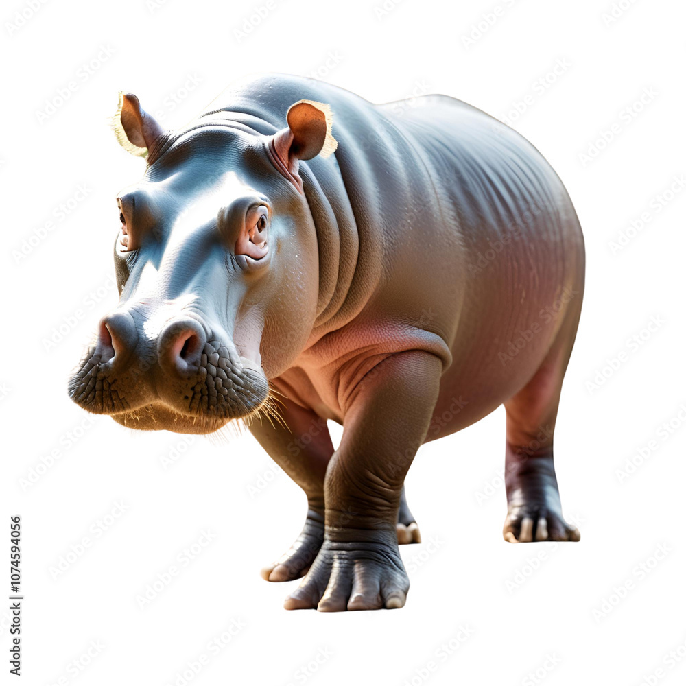 hippopotamus isolated on white background hippopotamus isolated on white background