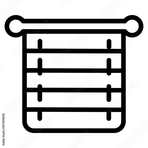 Roman jalousie Line Icon