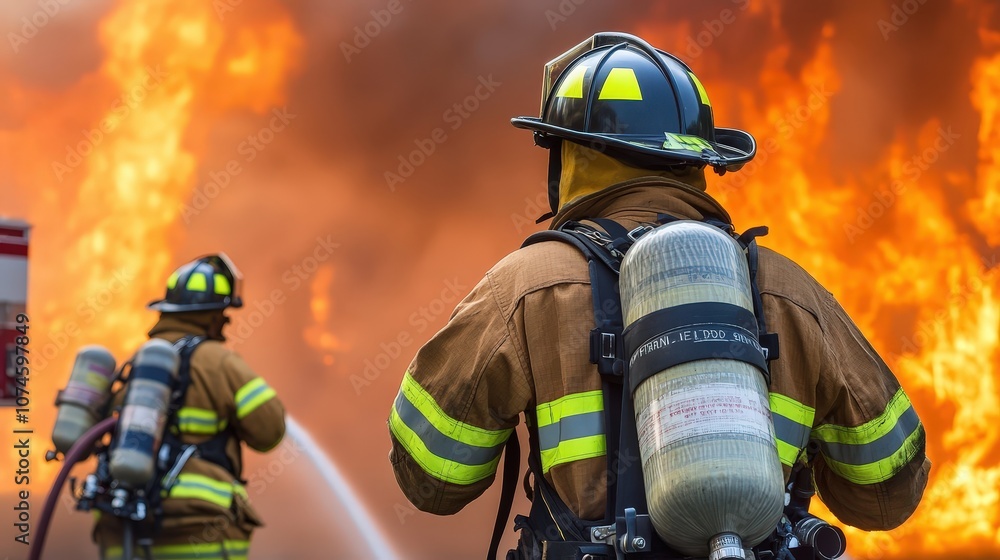 Naklejka premium evolution of firefighting techniques.