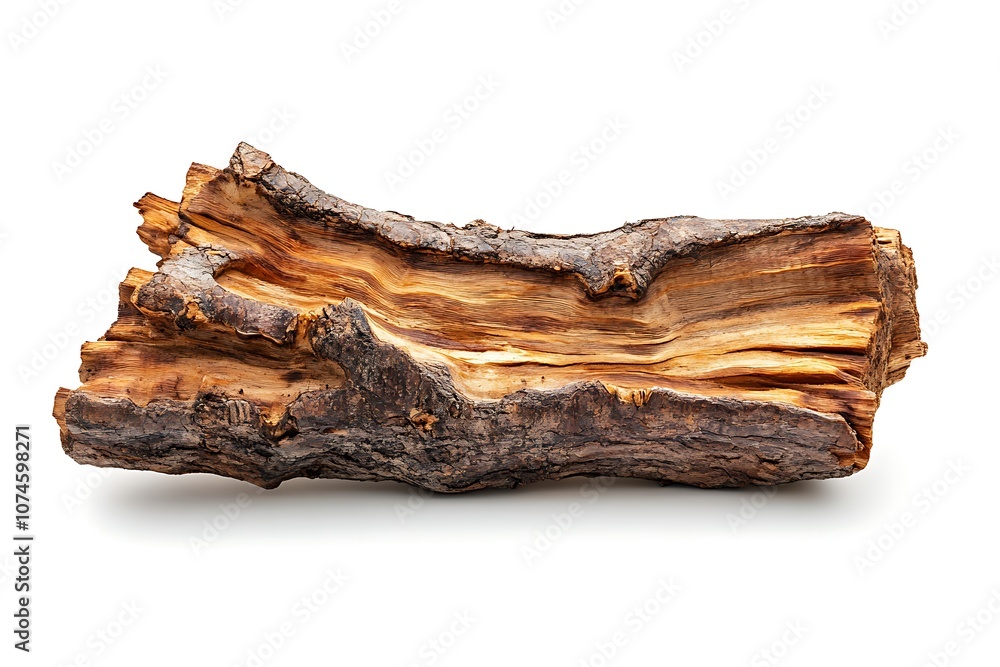 Fototapeta premium Bitternut Hickory isolated on a white background, close up