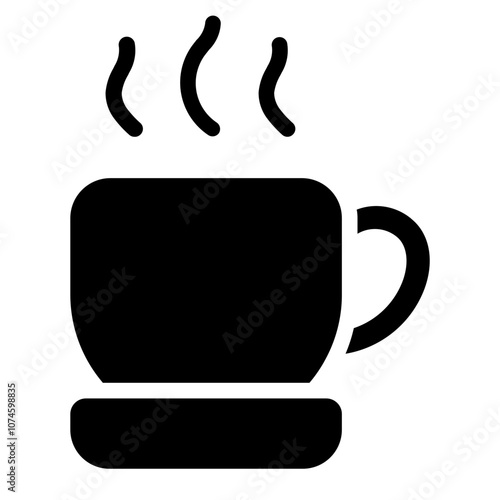 Caffeine addiction Solid Icon