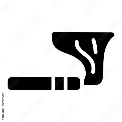 Cigarette addiction Solid Icon