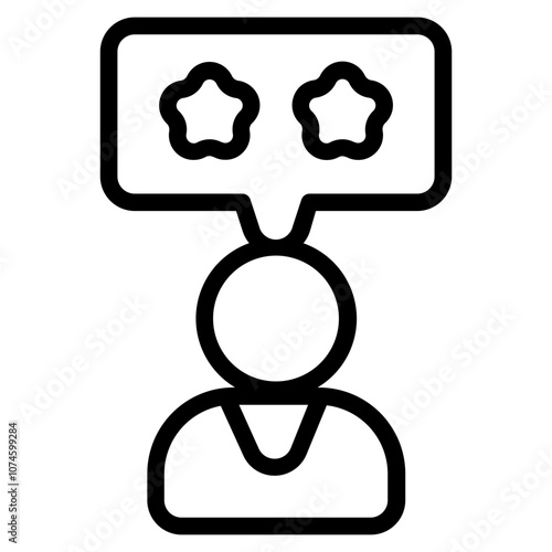 Customer review Line Icon