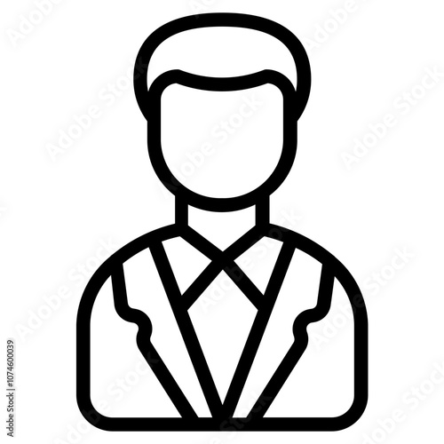 Interviewer Line Icon