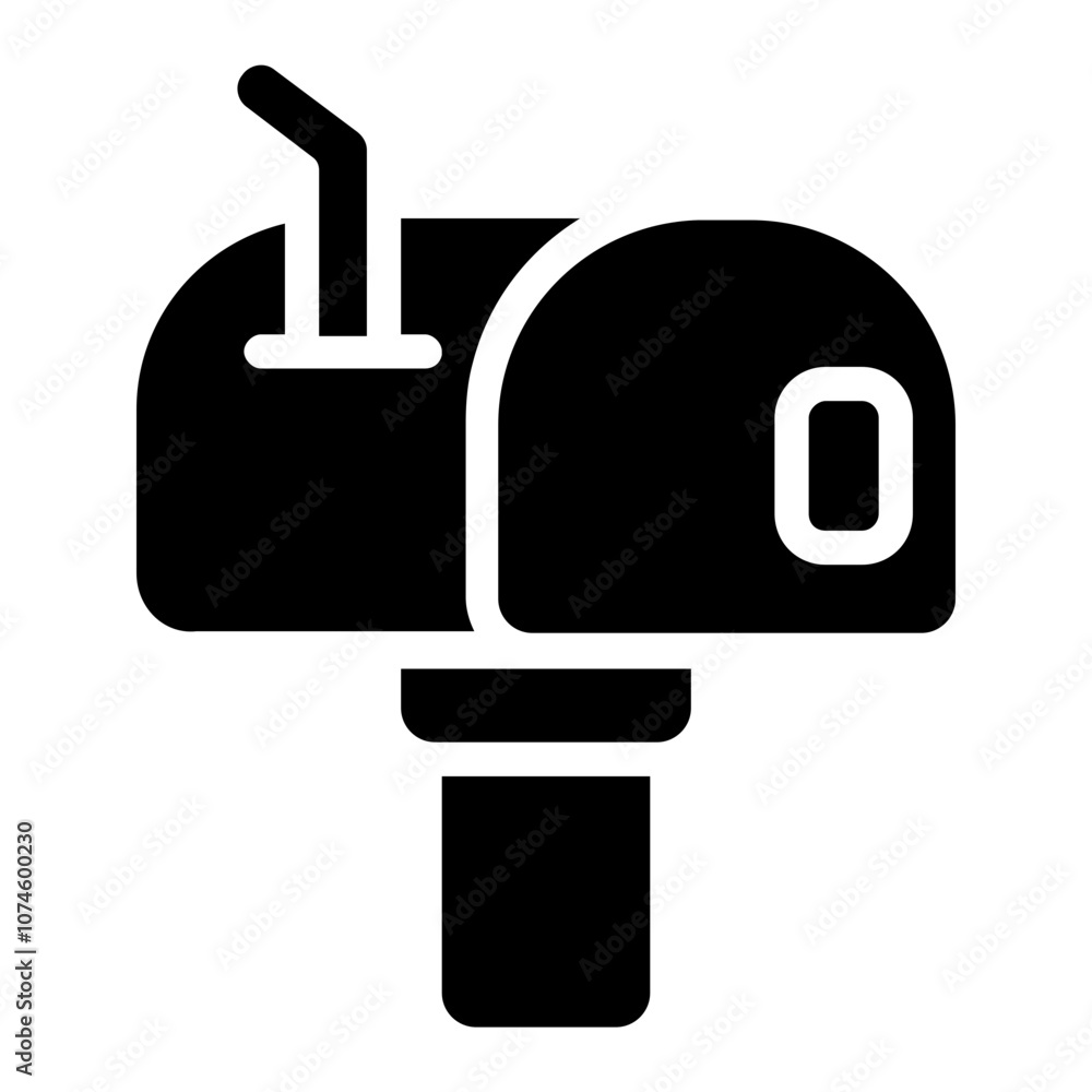 Mailbox Solid Icon Mailbox Solid Icon