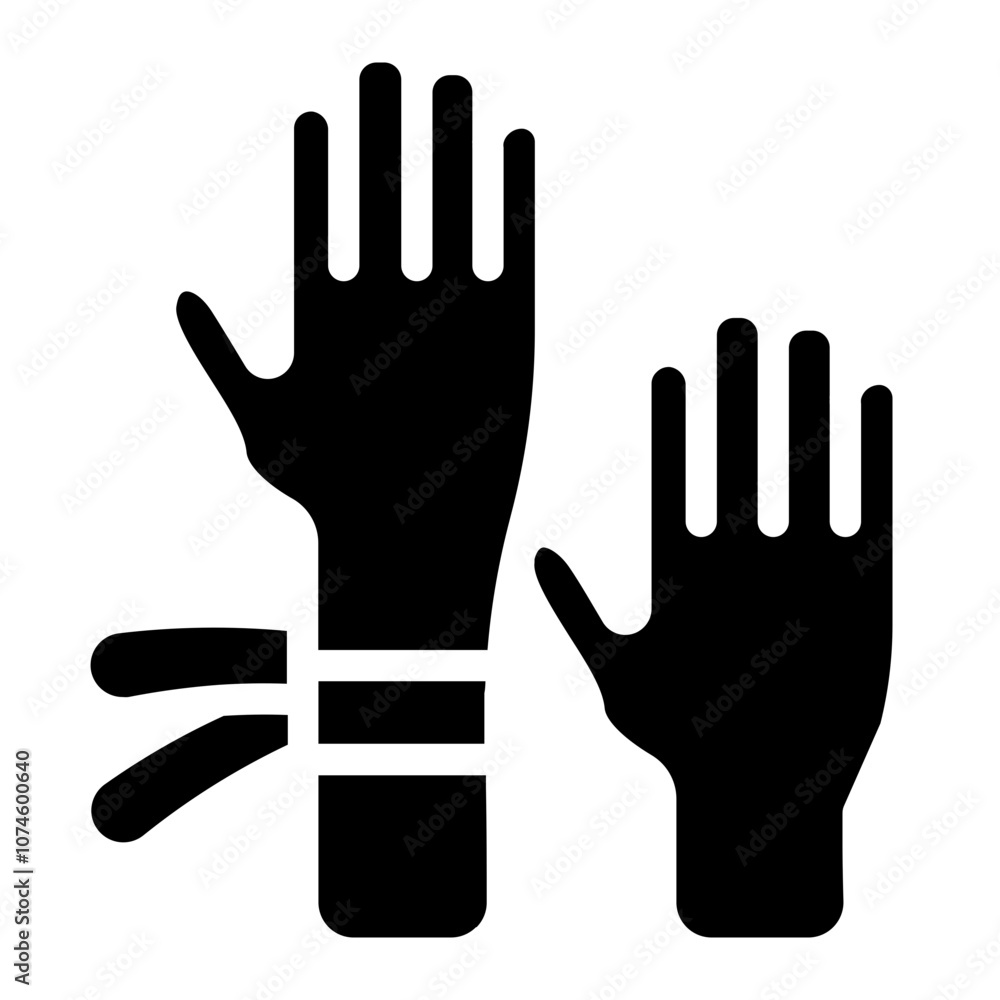 Obraz premium Protest Solid Icon