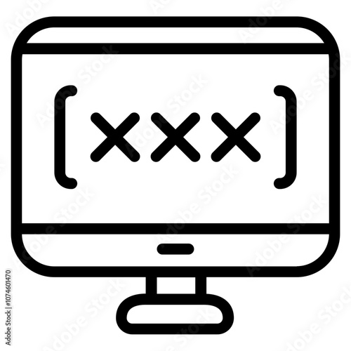 Website addiction Line Icon