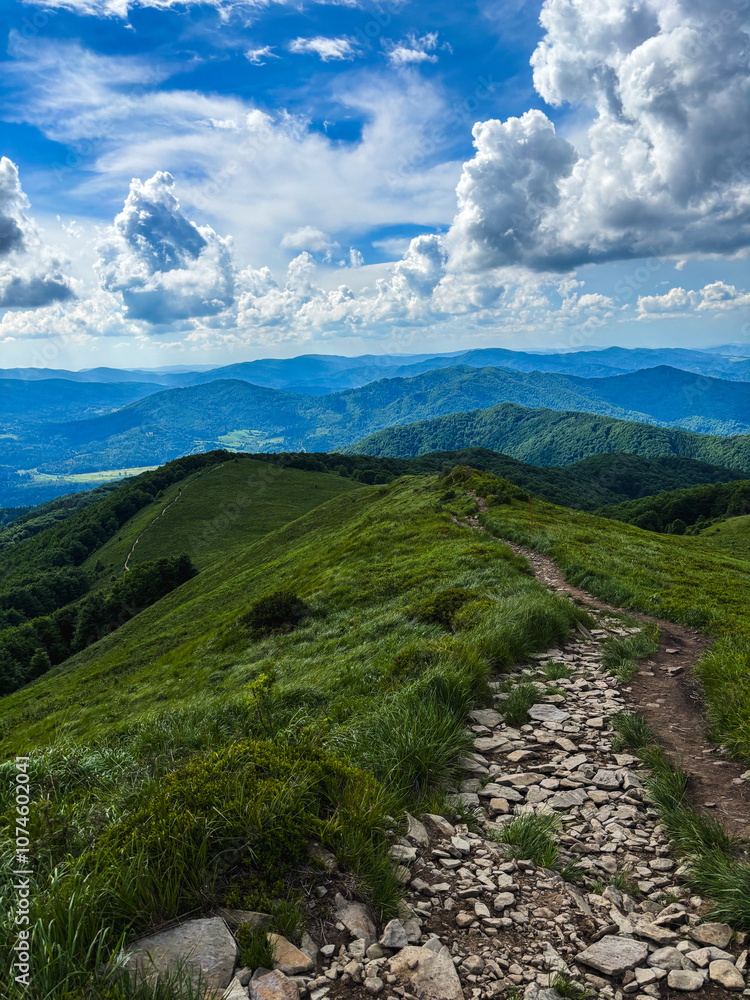 Beautiful landscape of summer mountains Beautiful landscape of summer mountains