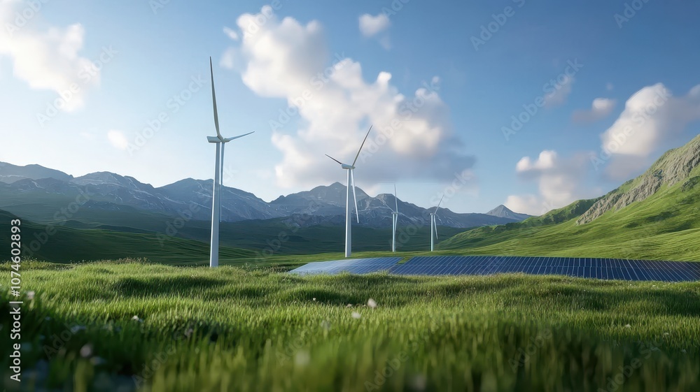 Wind Turbines and Solar Farms: A Sustainable Energy Landscape Merging Wind and Solar Power for a Greener Future Wind Turbines and Solar Farms: A Sustainable Energy Landscape Merging Wind and Solar Power for a Greener Future