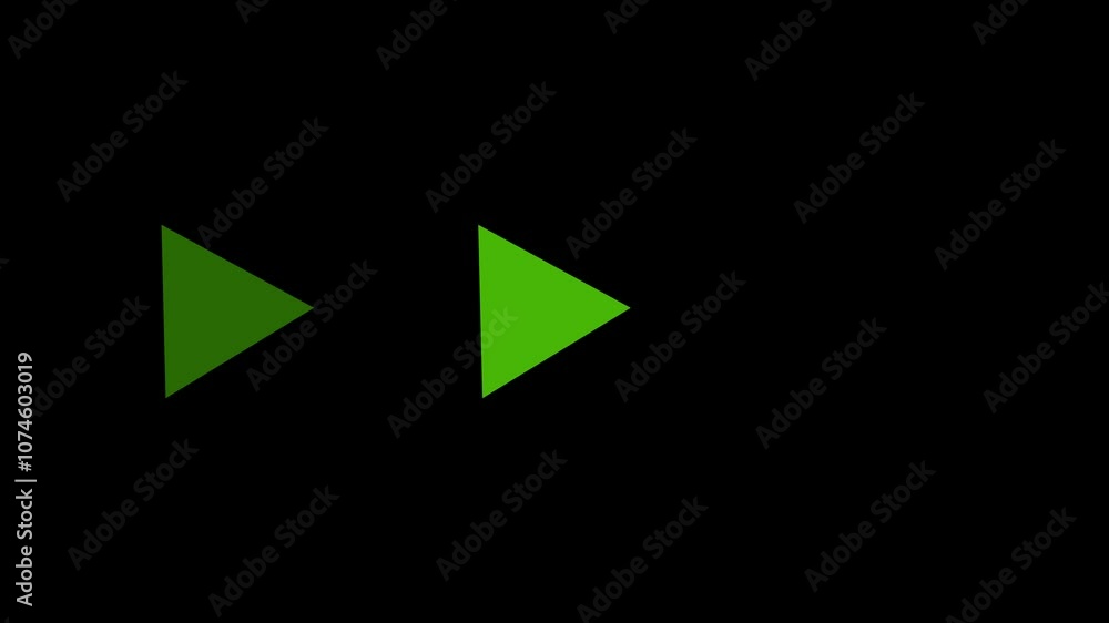 Animated arrow on a black background. Moving arrow to the middle. Animated arrow on a black background. Moving arrow to the middle.