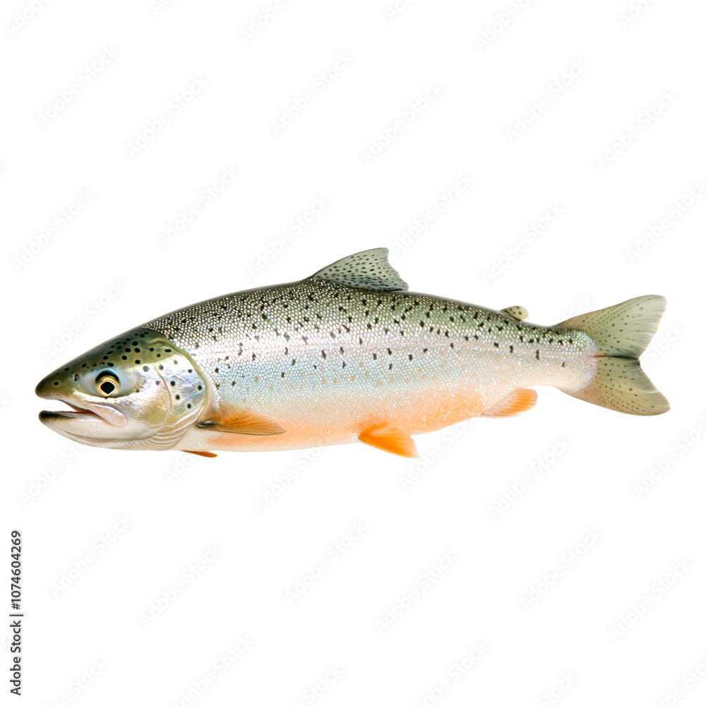 Freshwater trout fish with vibrant colors and distinctive markings, ideal for culinary or nature-themed projects showcasing aquatic life and biodiversity Freshwater trout fish with vibrant colors and distinctive markings, ideal for culinary or nature-themed projects showcasing aquatic life and biodiversity