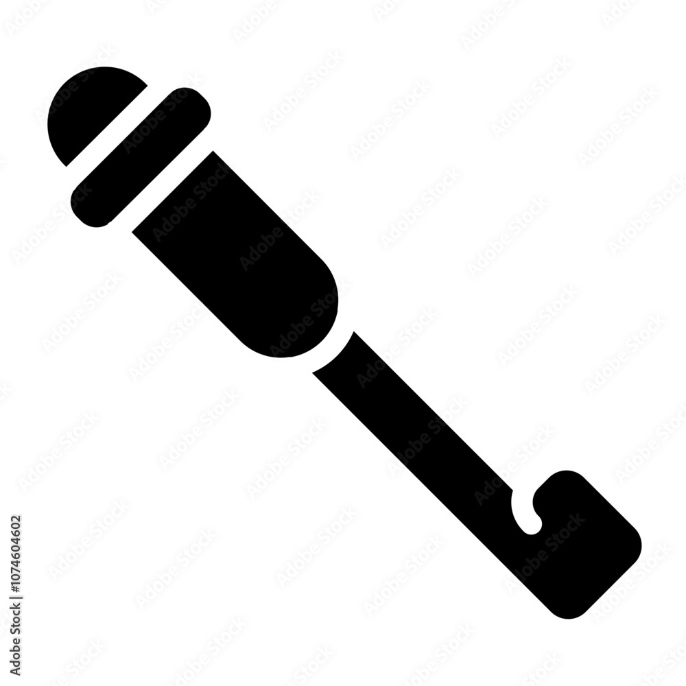 Crochet needle Solid Icon