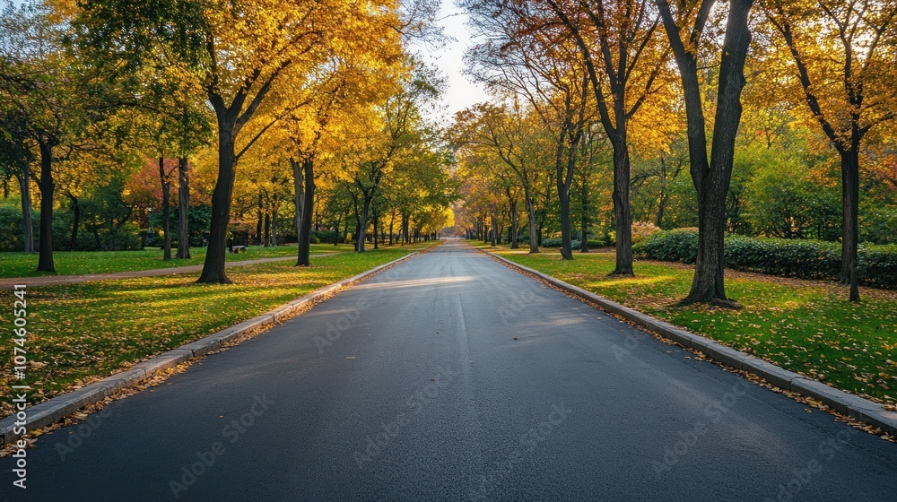 Fototapeta premium Autumnal Road