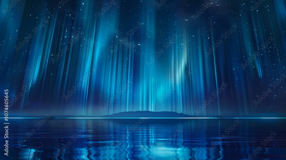 Digital Technology Aurora Starlight poster background Digital Technology Aurora Starlight poster background