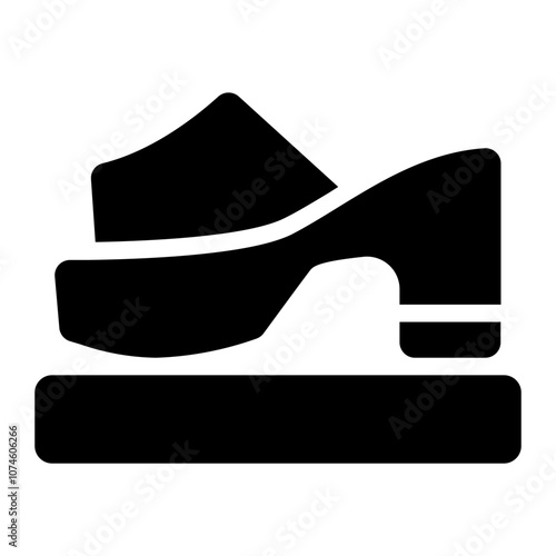 Platform mules Solid Icon