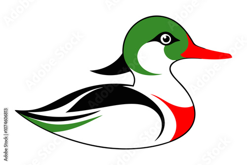 Creative animal vector illustration with white background