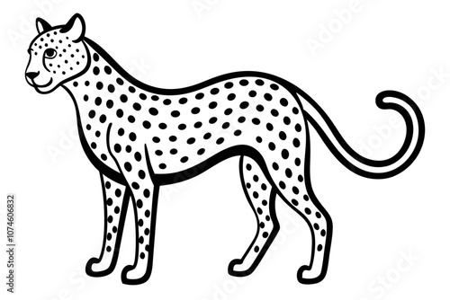 Creative animal vector illustration with white background