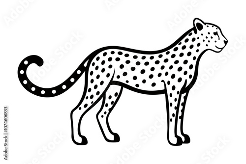 Creative animal vector illustration with white background
