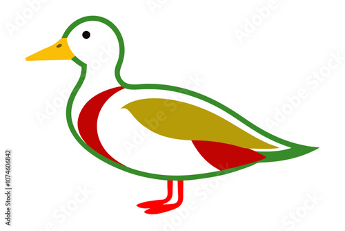 Creative animal vector illustration with white background