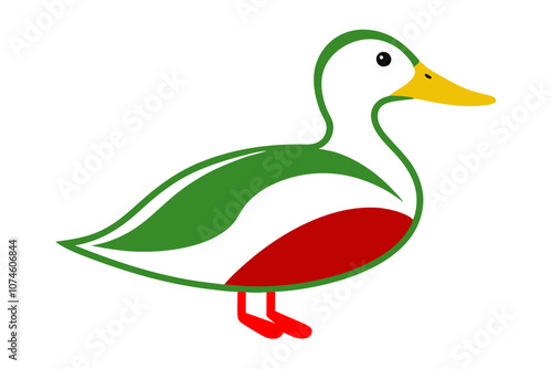 Creative animal vector illustration with white background