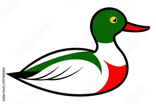 Creative animal vector illustration with white background