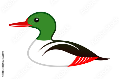 Creative animal vector illustration with white background